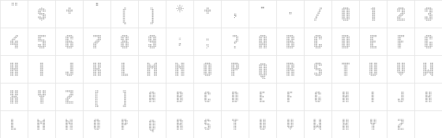 Movie Star A font glyphpreview