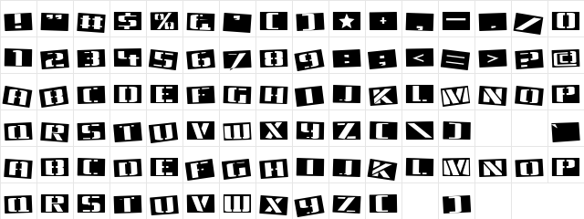 Akbar The Great Regular font glyphpreview