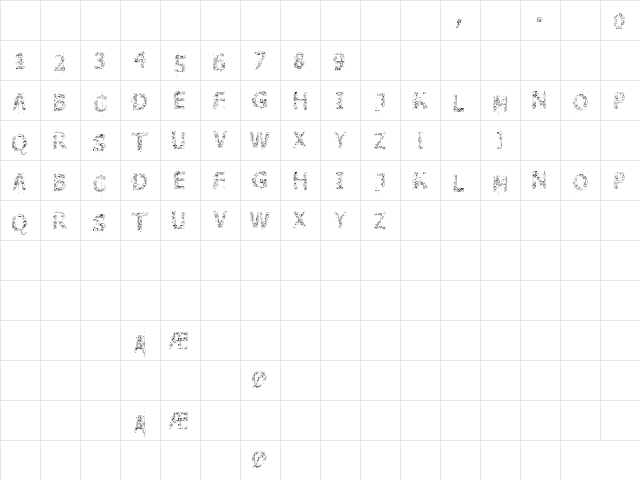 Stone Edge Regular font glyphpreview