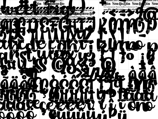 Sweet Fig Personal Use Regular font glyphpreview