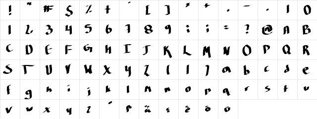 kikare Regular font glyphpreview