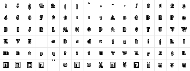 Decollagena Regular font glyphpreview