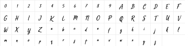 Melodya Chatrina Italic Melodya Chatrina Italic font glyphpreview