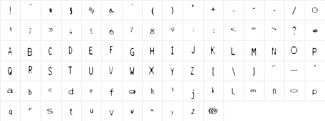 South point Regular font glyphpreview