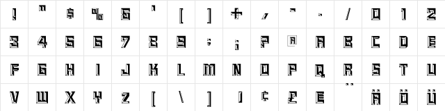 ReliefCaps Medium font glyphpreview