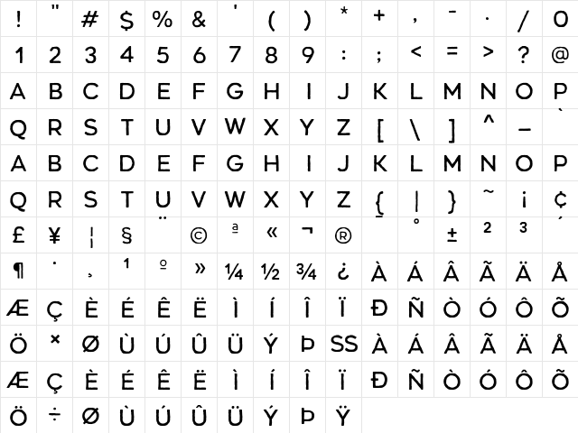 Renos Rough Regular font glyphpreview