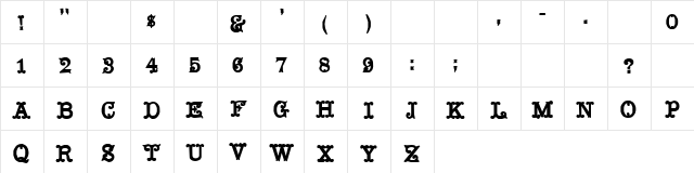 Mustachio Regular font glyphpreview