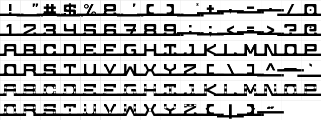 Unreachable Regular font glyphpreview