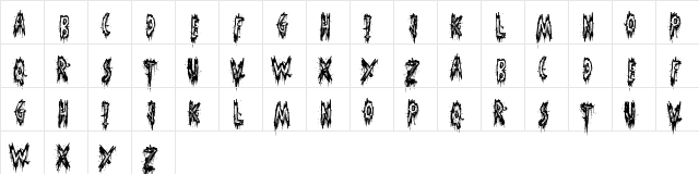 Scaredy Cat Regular font glyphpreview