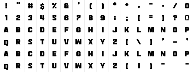 Smack Laideth Down 2019 Regular font glyphpreview