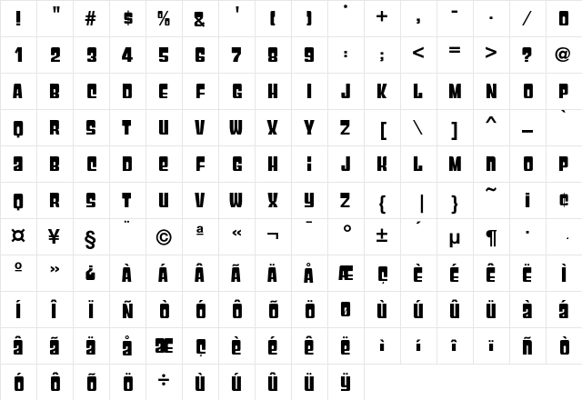 Annual Normal font glyphpreview
