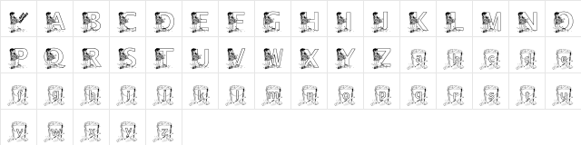 KGBEACH1 Regular font glyphpreview