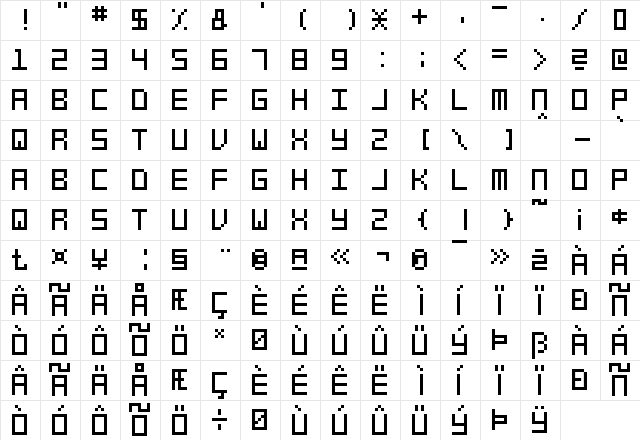 swfit_slm_fw Regular font glyphpreview