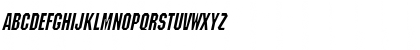 Block-Condensed Italic Font