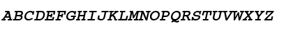 Typewriter-BoldOblique Regular Font