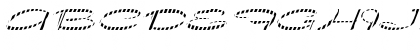 FZ JAZZY 30 STRIPED ITALIC Normal Font