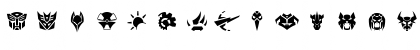 Robofan Symbols Regular Font