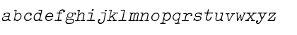 OldTypewriterLigObl Regular Font