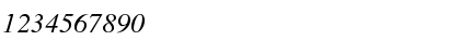 Times-Italic Regular Font