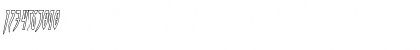 Inhumanity Outline Italic Outline Italic Font