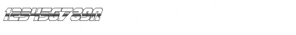OmegaForce Halftone 3D Italic Italic Font