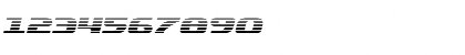 Quickening Gradient Italic Italic Font