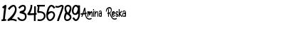 Amina Reska Regular Font