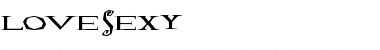 Lovesexy Regular Font Title Preview