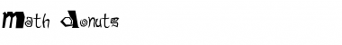 Math Donuts Regular Font Title Preview