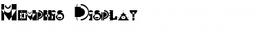 Memphis Display Regular Font Title Preview