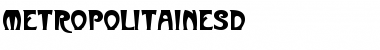 MetropolitainesD Regular Font Title Preview