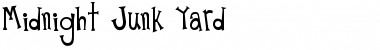 Midnight Junk Yard Regular Font Title Preview