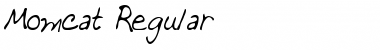 Momcat Regular Font Title Preview