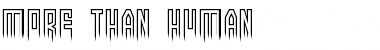 More than human Regular Font Title Preview
