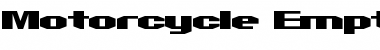 Motorcycle Emptiness Regular Font Title Preview