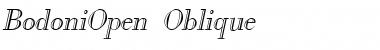 BodoniOpen Oblique Font Title Preview