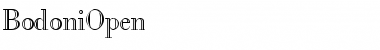 BodoniOpen Normal Font Title Preview