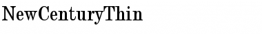NewCenturyThin Normal Font Title Preview