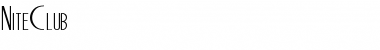 NiteClub Regular Font Title Preview