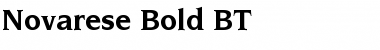 Novarese Bk BT Bold Font Title Preview