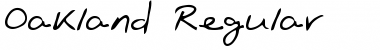 Oakland Regular Font Title Preview