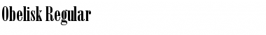 Obelisk Regular Font Title Preview