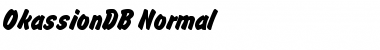 OkassionDB Normal Font Title Preview