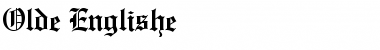 Olde Englishe Regular Font Title Preview