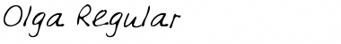 Olga Regular Font Title Preview