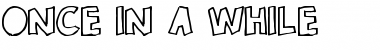 Once in a while Regular Font Title Preview
