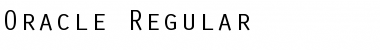 Oracle Regular Font Title Preview