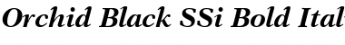 Orchid Black SSi Bold Italic Font Title Preview