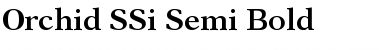 Orchid SSi Semi Bold Font Title Preview