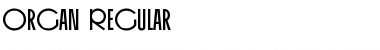 Organ Regular Font Title Preview